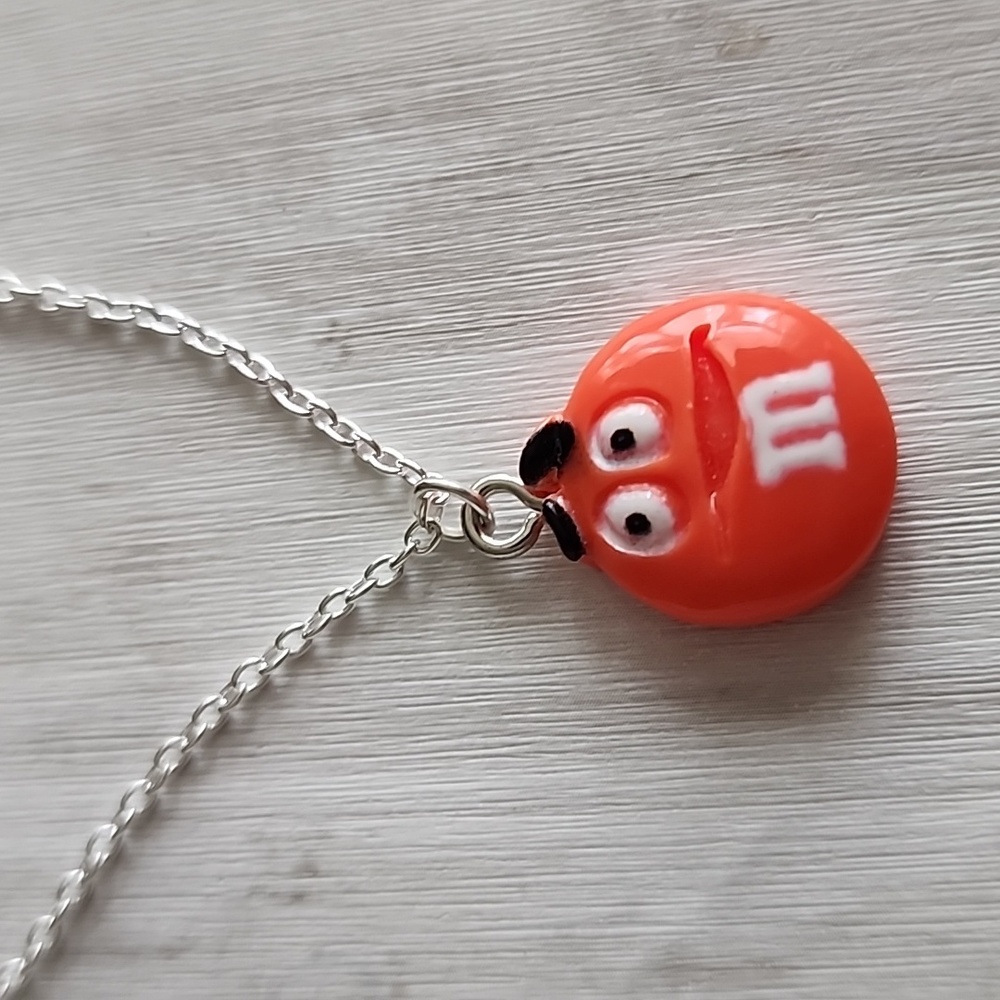M&M Necklace 20 inch 925S Silver plate Chain NP